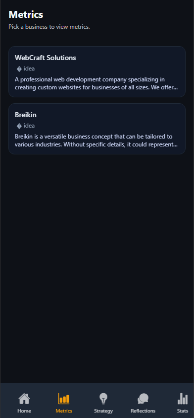 Options list